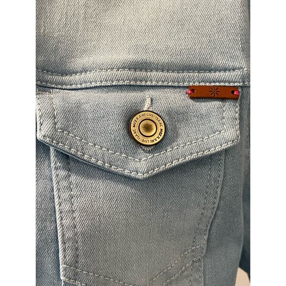 Isaac Mizrahi Live! True Denim Classic Jean Jacket Bleached Indigo Size 4 - Picture 7 of 7